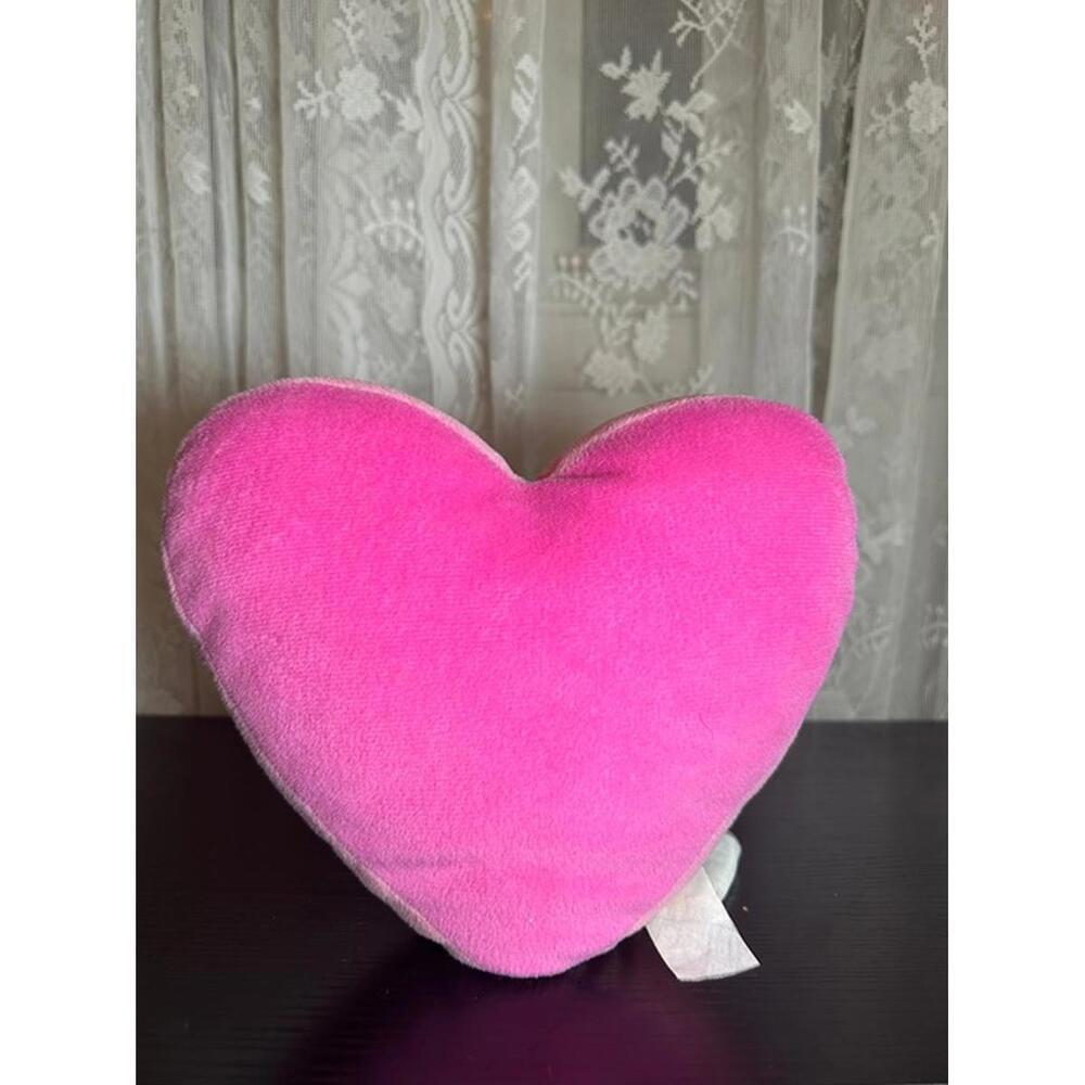 Vintage KRU Room Pink Heart Plush Pillow – Cute Valentine Decor